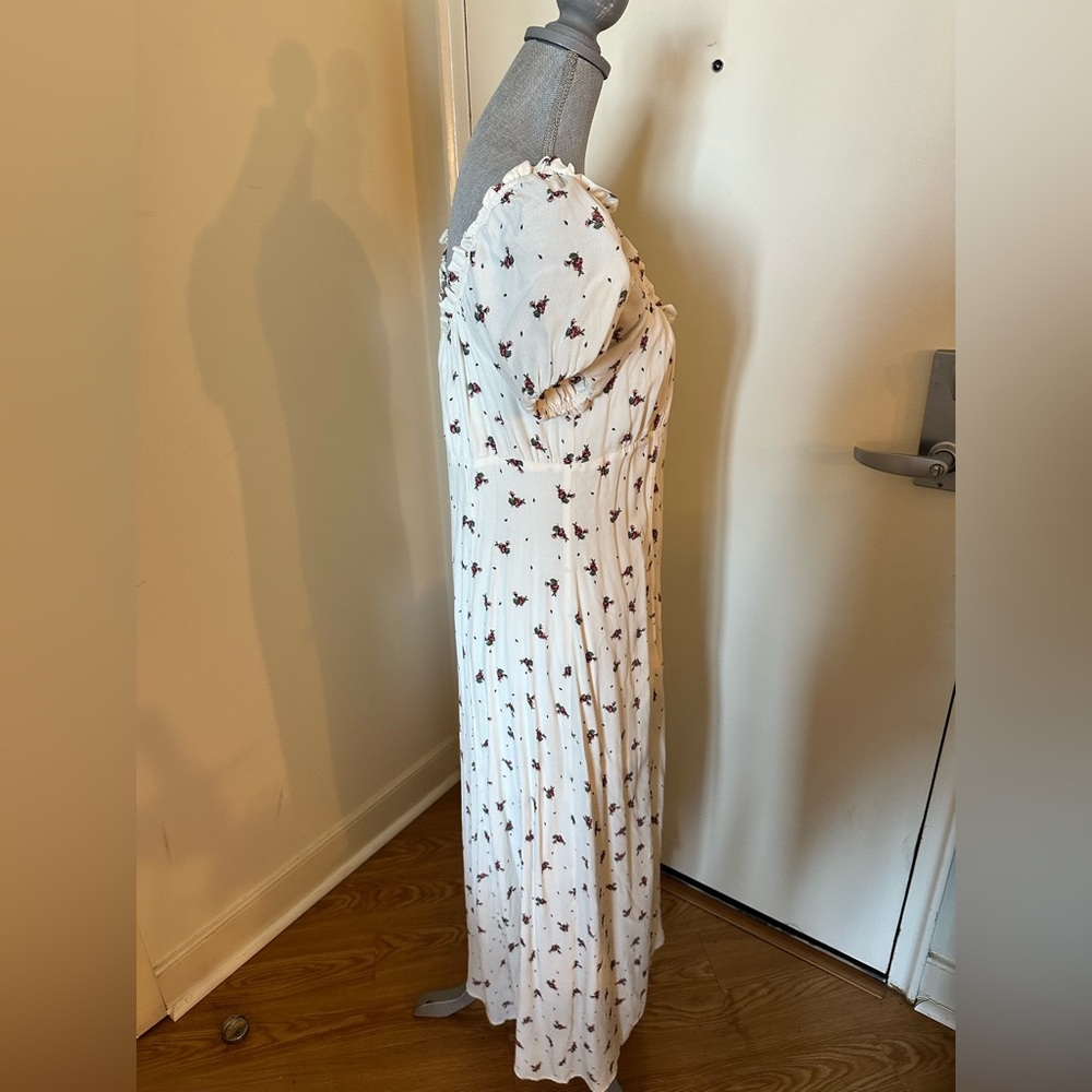 H&M peasant White Dress size L NWT - Picture 5 of 9